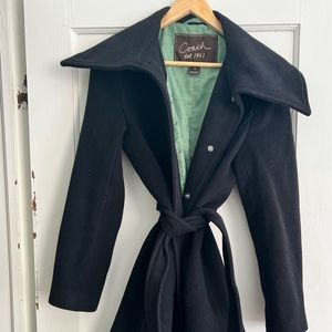 Coach Wool Jacket with Green Interior
